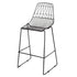 Chivari Black 30" Benton Wire Bar Stool Steel Frame BBMB-WR-AX