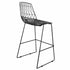 Chivari Black 30" Benton Wire Bar Stool Steel Frame BBMB-WR-AX