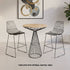 Chivari Black 30" Benton Wire Bar Stool Steel Frame BBMB-WR-AX