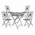 Chivari Barcelona Bistro Set in Bronze includes 28" Table and 4 Chairs BBMBR-KT-AX
