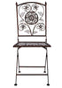 Chivari Barcelona Bistro Set in Bronze includes 28" Table and 4 Chairs BBMBR-KT-AX