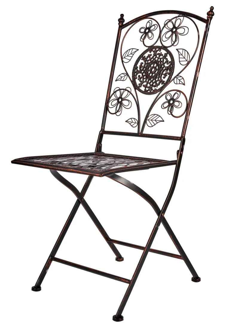 Chivari Barcelona Bistro Set in Bronze includes 28" Table and 4 Chairs BBMBR-KT-AX