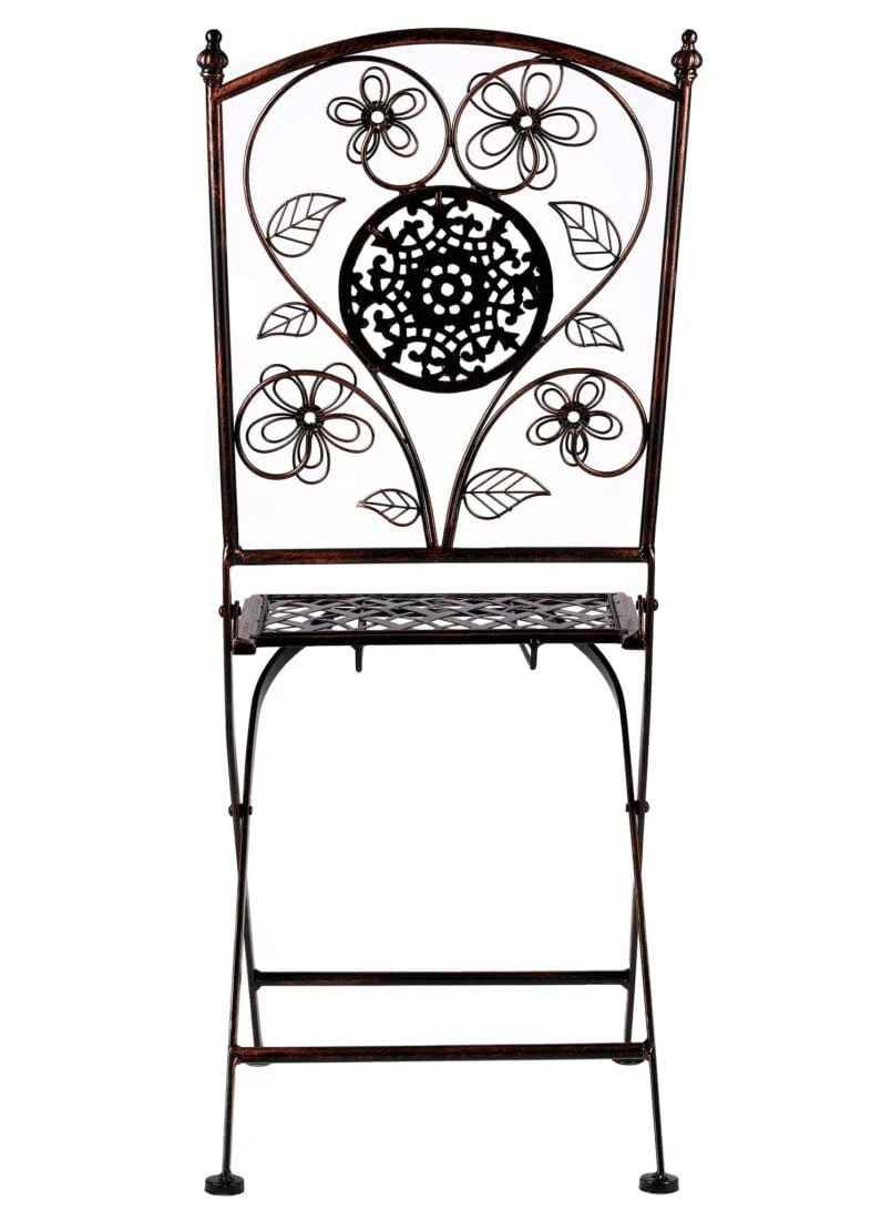 Chivari Barcelona Bistro Set in Bronze includes 28" Table and 4 Chairs BBMBR-KT-AX