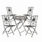Chivari Barcelona Bistro Set in Vintage Copper includes 28" Table and 4 Chairs BBMC-KT-AX