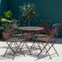 Chivari Barcelona Bistro Set in Vintage Copper includes 28" Table and 4 Chairs BBMC-KT-AX