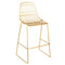 Chivari Gold 30" Benton Wire Bar Stool Steel Frame BBMG-WR-AX