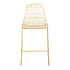 Chivari Gold 30" Benton Wire Bar Stool Steel Frame BBMG-WR-AX