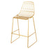 Chivari Gold 30" Benton Wire Bar Stool Steel Frame BBMG-WR-AX