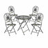 Chivari Barcelona Bistro Set in Bronze includes 28" Table and 4 Round Chairs BBMRBR-KT-AX