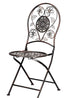 Chivari Barcelona Bistro Set in Bronze includes 28" Table and 4 Round Chairs BBMRBR-KT-AX