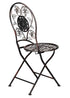 Chivari Barcelona Bistro Set in Bronze includes 28" Table and 4 Round Chairs BBMRBR-KT-AX