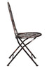 Chivari Barcelona Bistro Set in Bronze includes 28" Table and 4 Round Chairs BBMRBR-KT-AX
