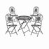 Chivari Barcelona Bistro Set in Vintage Copper includes 28" Table and 4 Round Chairs BBMRC-KT-AX