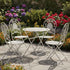 Chivari Barcelona Bistro Set in Antique White includes 28" Table and 4 Round Chairs BBMRW-KT-AX