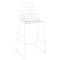 Chivari White 30" Benton Wire Bar Stool Steel Frame BBMW-WR-AX