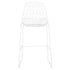 Chivari White 30" Benton Wire Bar Stool Steel Frame BBMW-WR-AX