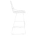 Chivari White 30" Benton Wire Bar Stool Steel Frame BBMW-WR-AX