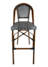 Toulouse Black and White French Bistro Barstool BBPBLA-AX-T