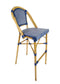 Toulouse Blue and White French Bistro Barstool BBPBLU-AX-T