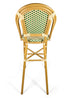 Toulouse Beige and Green French Bistro Barstool BBPW-AX-T