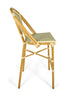 Toulouse Beige and Green French Bistro Barstool BBPW-AX-T