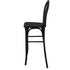 Chivari Black Resin Steel Skeleton™ Bentwood Barstool - 2 Pack - Some Assembly Required BBRB-KD-ST-AX-2