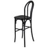 Chivari Black Resin Steel Skeleton™ Bentwood Barstool - 2 Pack - Some Assembly Required BBRB-KD-ST-AX-2