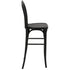 Chivari Black Resin Steel Skeleton™ Bentwood Barstool - 2 Pack - Some Assembly Required BBRB-KD-ST-AX-2