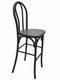 Chivari Black Resin Steel Skeleton™ Bentwood Barstool (Per Unit Price Shown – Sold only in Quantities of 2) Some Assembly Required BBRB-KD-ST-AX-2