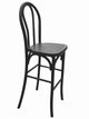 Chivari Black Resin Steel Skeleton™ Bentwood Barstool (Per Unit Price Shown – Sold only in Quantities of 2) Some Assembly Required BBRB-KD-ST-AX-2