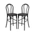 Chivari Black Resin Steel Skeleton™ Bentwood Barstool - 2 Pack - Some Assembly Required BBRB-KD-ST-AX-2