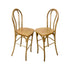 Chivari Chestnut Resin Steel Skeleton™ Bentwood Barstool - 2 Pack - Some Assembly Required BBRC-KD-ST-AX-2
