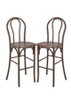 Fruitwood Resin Steel Skeleton™  Bentwood Barstool  - 2 Pack - Some Assembly Required