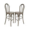 Chivari Fruitwood Resin Steel Skeleton™  Bentwood Barstool  - 2 Pack - Some Assembly Required BBRF-KD-ST-AX-2