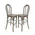 Chivari Fruitwood Resin Steel Skeleton™  Bentwood Barstool  - 2 Pack - Some Assembly Required BBRF-KD-ST-AX-2