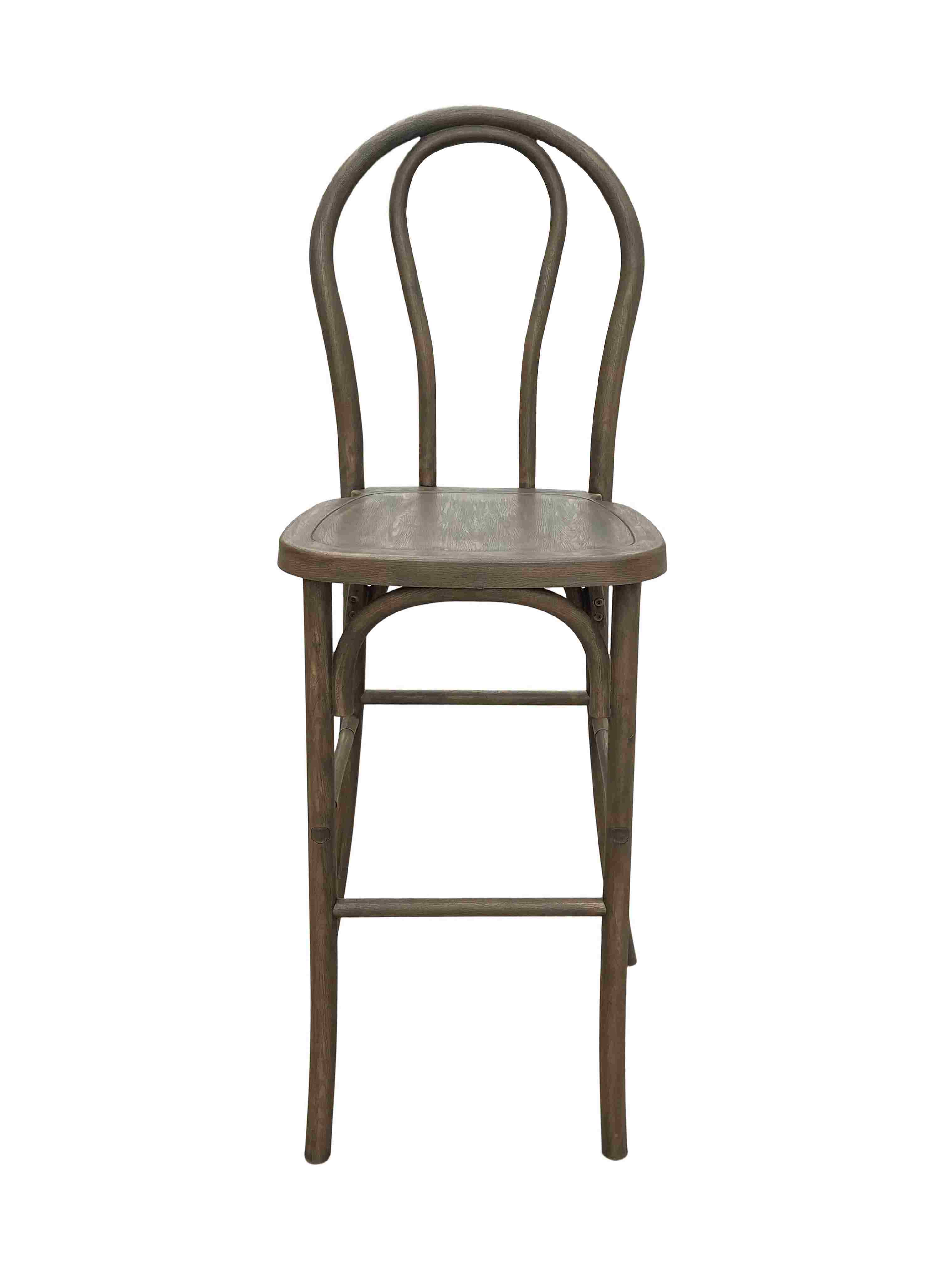Chivari Fruitwood Resin Steel Skeleton™  Bentwood Barstool  - 2 Pack - Some Assembly Required BBRF-KD-ST-AX-2