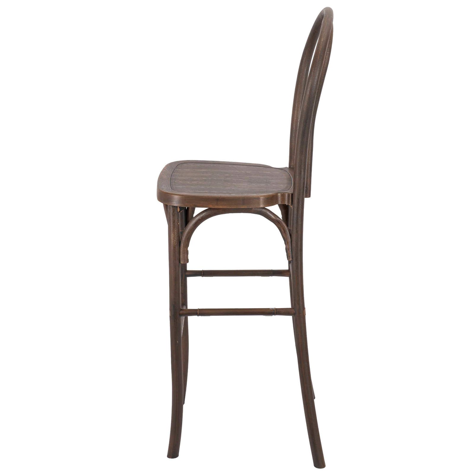 Fruitwood Resin Steel Skeleton™  Bentwood Barstool  - 2 Pack - Some Assembly Required