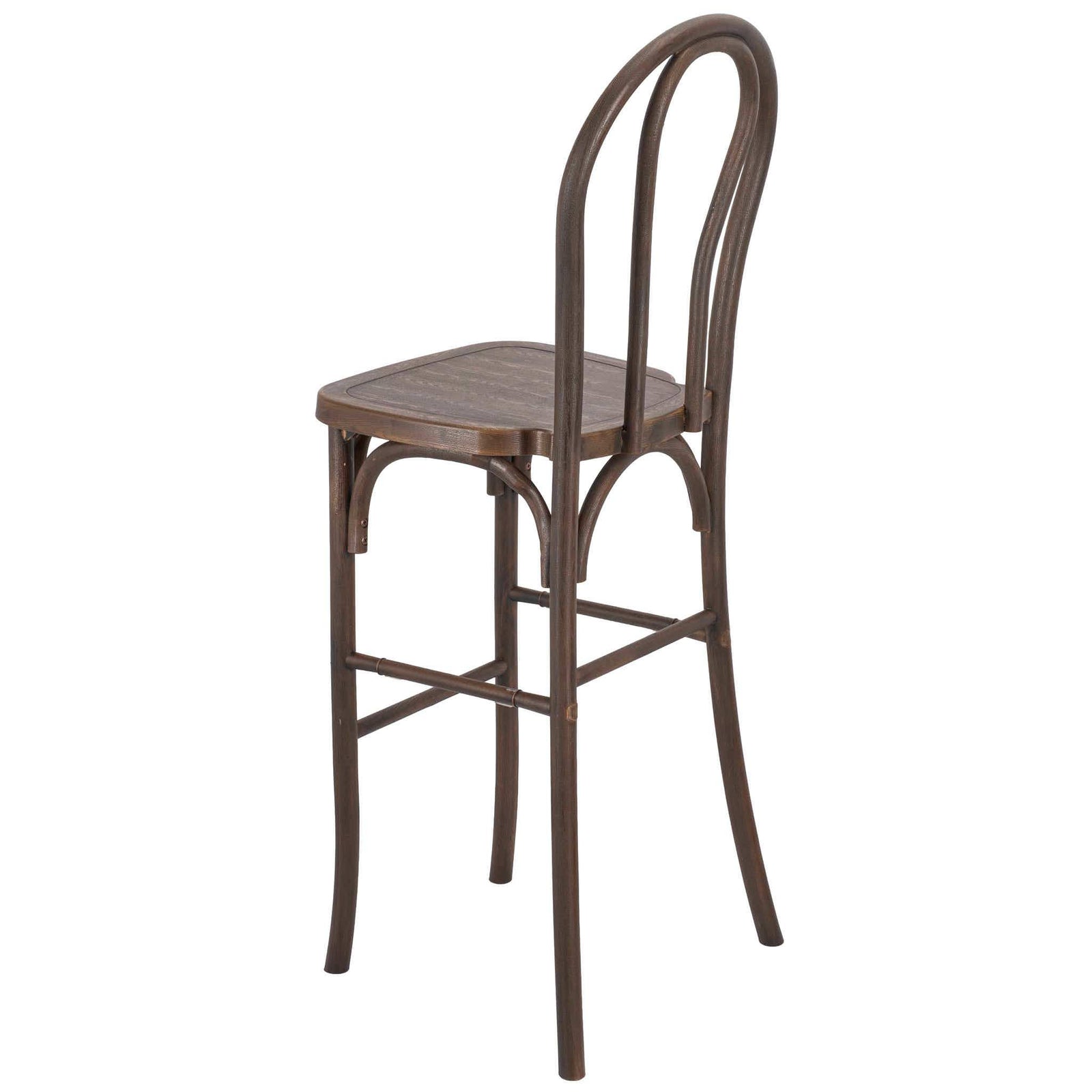 Fruitwood Resin Steel Skeleton™  Bentwood Barstool  - 2 Pack - Some Assembly Required