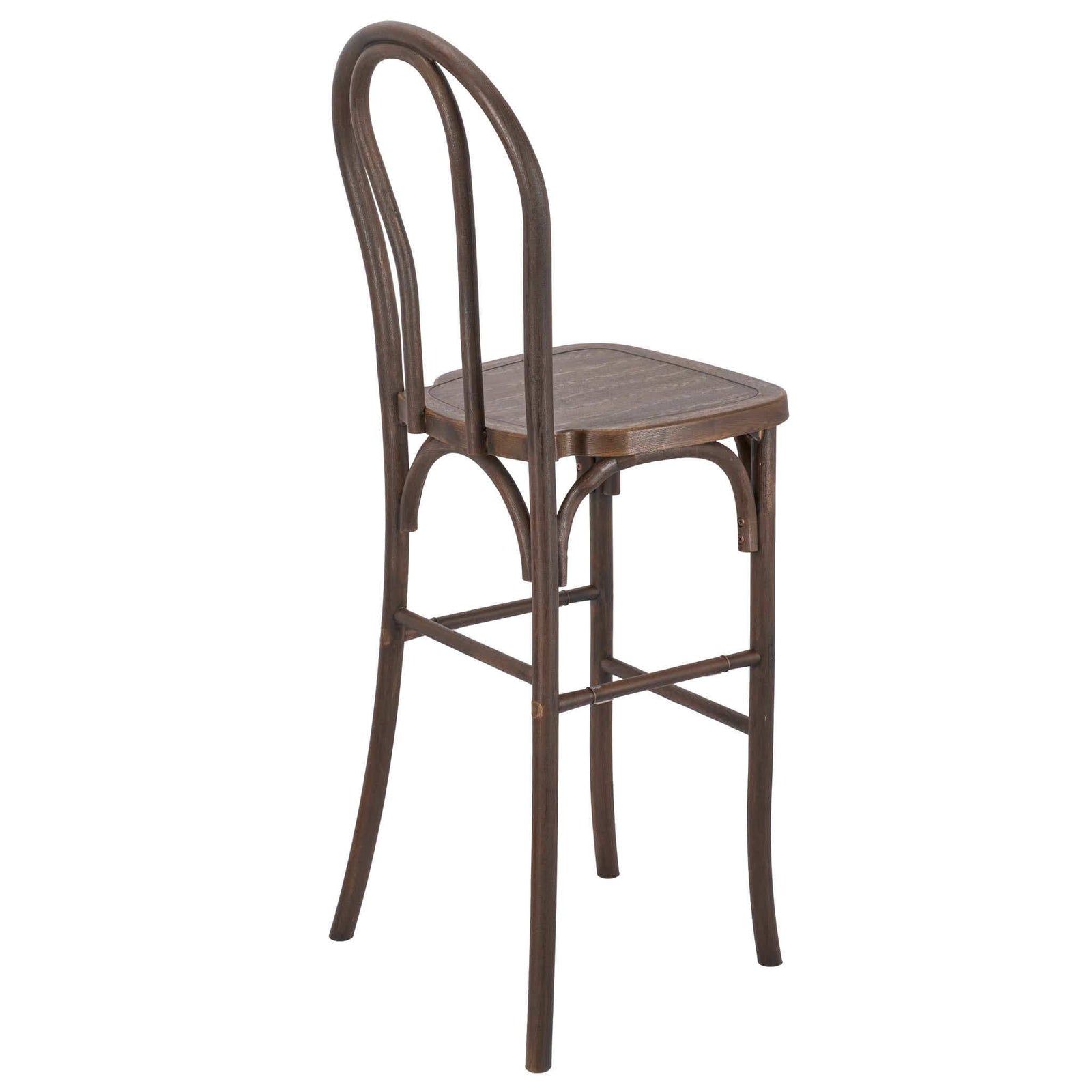 Fruitwood Resin Steel Skeleton™  Bentwood Barstool  - 2 Pack - Some Assembly Required