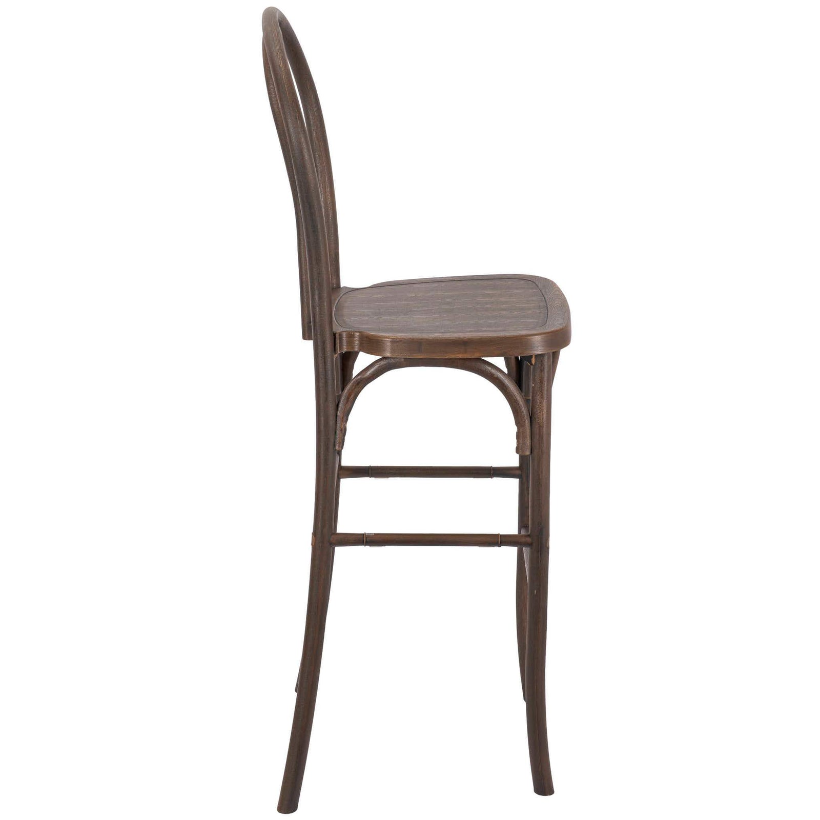 Fruitwood Resin Steel Skeleton™  Bentwood Barstool  - 2 Pack - Some Assembly Required