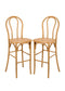 Chivari Natural Resin Steel Skeleton™  Bentwood Barstool - 2 Pack - Some Assembly Required BBRN-KD-ST-AX-2