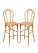 Chivari Natural Resin Steel Skeleton™  Bentwood Barstool - 2 Pack - Some Assembly Required BBRN-KD-ST-AX-2