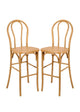 Chivari Natural Resin Steel Skeleton™  Bentwood Barstool - 2 Pack - Some Assembly Required BBRN-KD-ST-AX-2