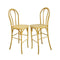 Chivari Natural Resin Steel Skeleton™  Bentwood Barstool - 2 Pack - Some Assembly Required BBRN-KD-ST-AX-2