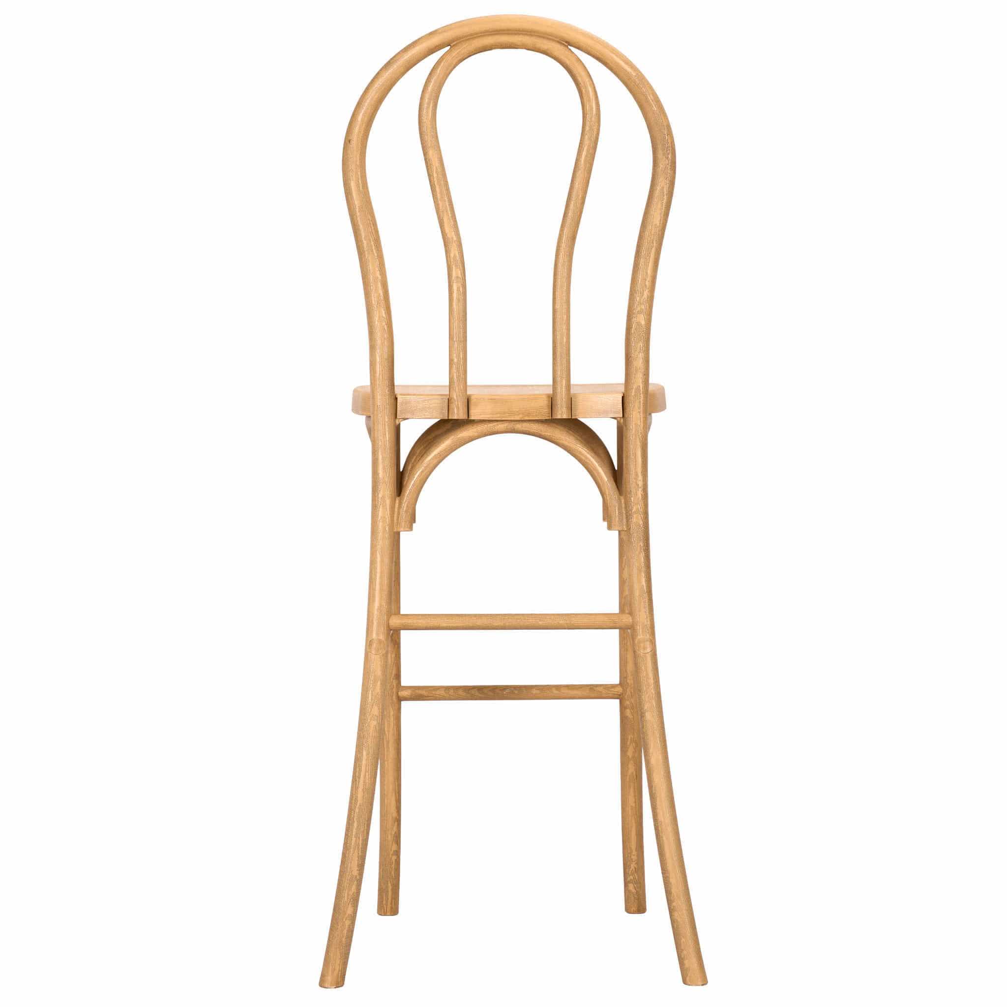 Chivari Natural Resin Steel Skeleton™  Bentwood Barstool - 2 Pack - Some Assembly Required BBRN-KD-ST-AX-2