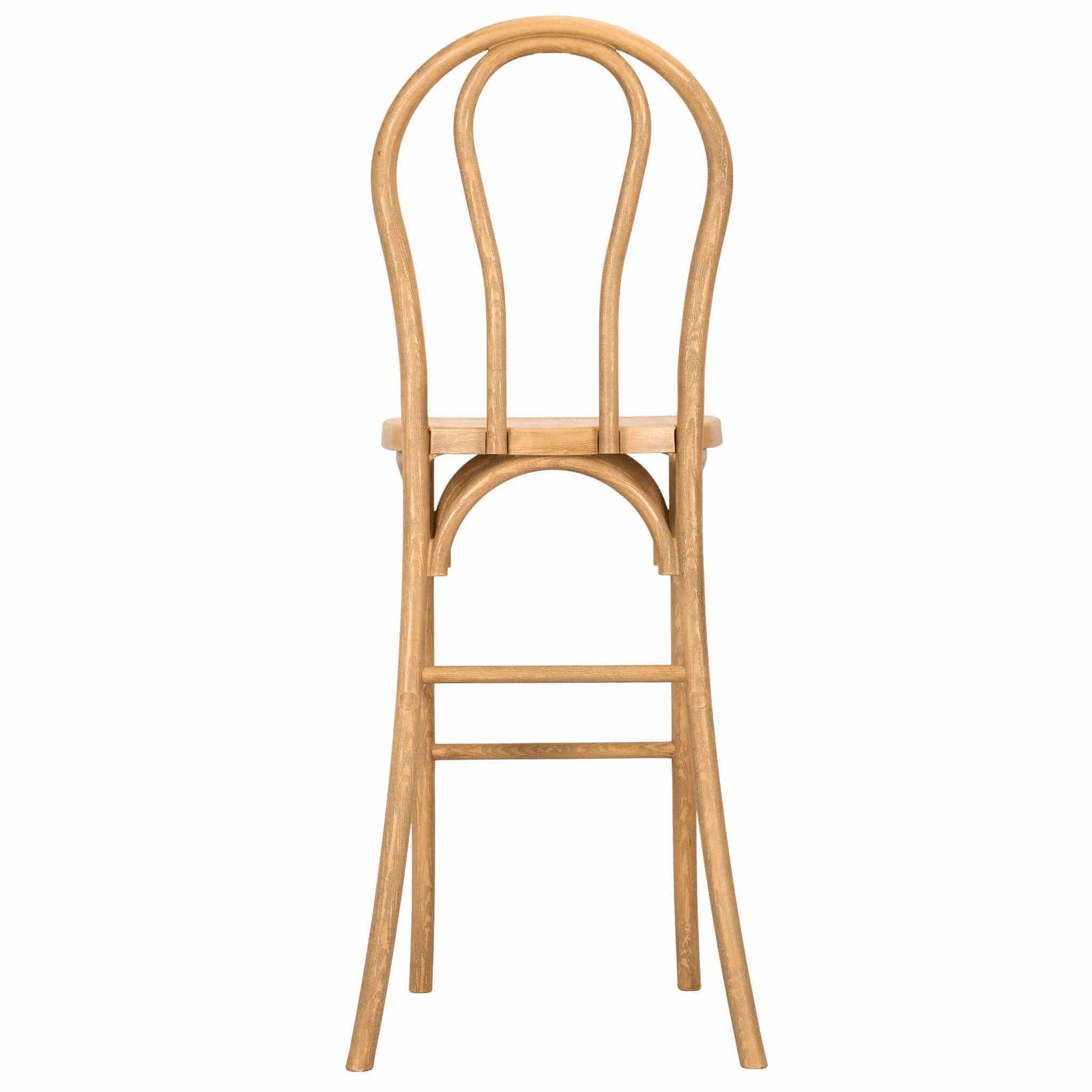 Chivari Natural Resin Steel Skeleton™  Bentwood Barstool - 2 Pack - Some Assembly Required BBRN-KD-ST-AX-2