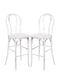 Chivari White Distressed Resin Steel Skeleton™ Bentwood Barstool - 2 Pack - Some Assembly Required BBRWD-KD-ST-AX-2