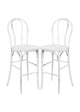 Chivari White Distressed Resin Steel Skeleton™ Bentwood Barstool - 2 Pack - Some Assembly Required BBRWD-KD-ST-AX-2