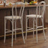 Chivari White Distressed Resin Steel Skeleton™ Bentwood Barstool - 2 Pack - Some Assembly Required BBRWD-KD-ST-AX-2