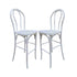 Chivari White Distressed Resin Steel Skeleton™ Bentwood Barstool - 2 Pack - Some Assembly Required BBRWD-KD-ST-AX-2